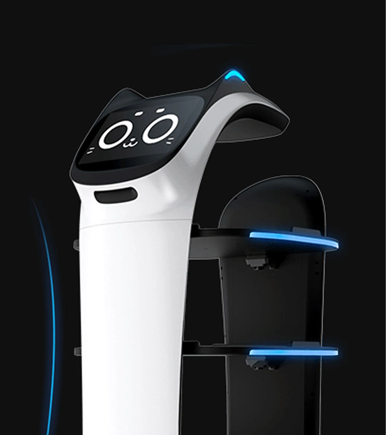 BellaBot bionic design aesthetics – side profile view