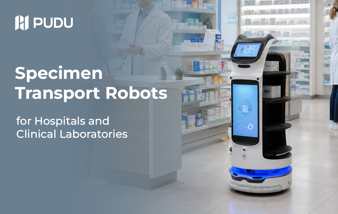 Specimen Transport Robots for Hospitals and Clinical Laboratories