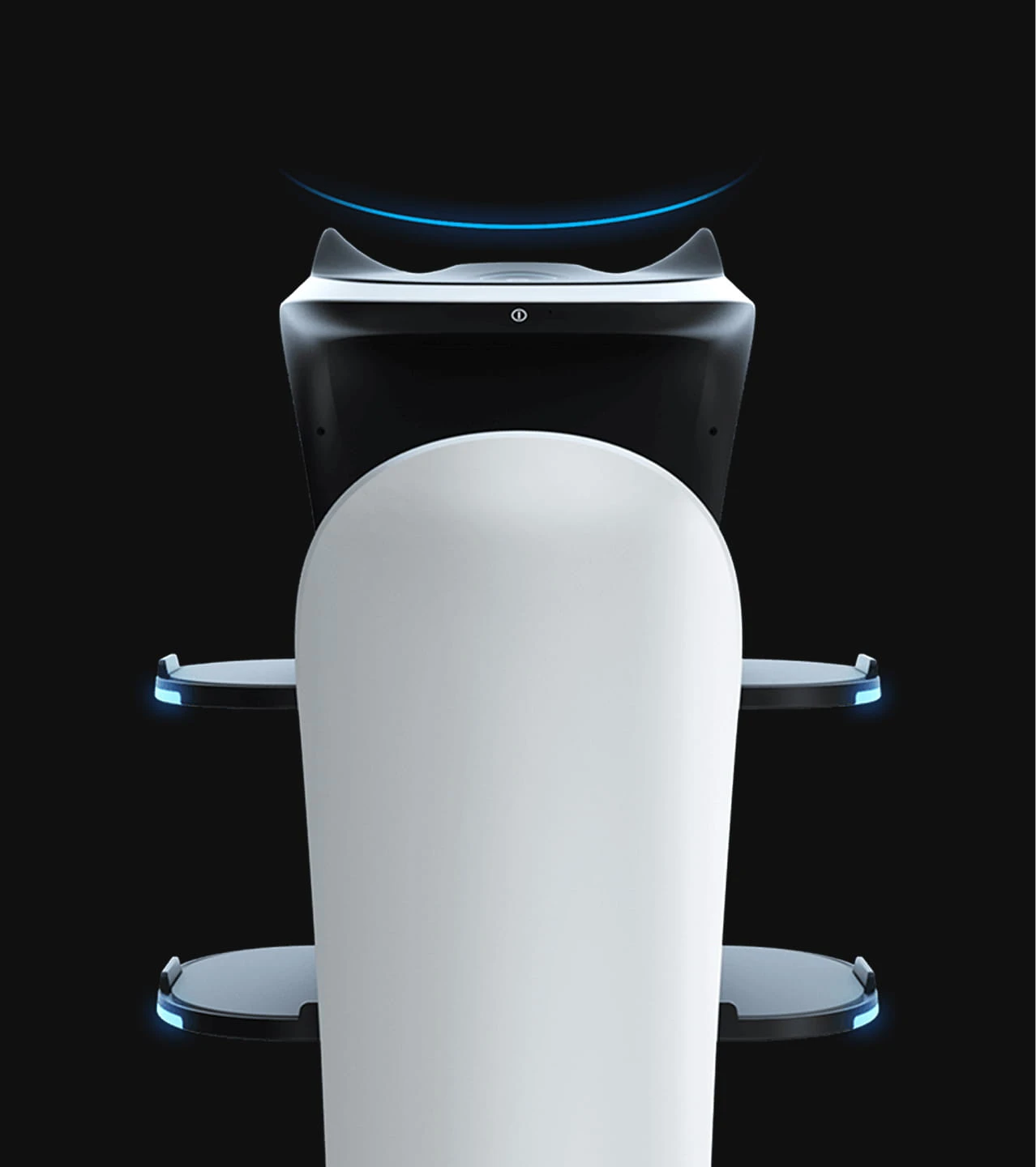 BellaBot premium delivery robot – rear and side detail