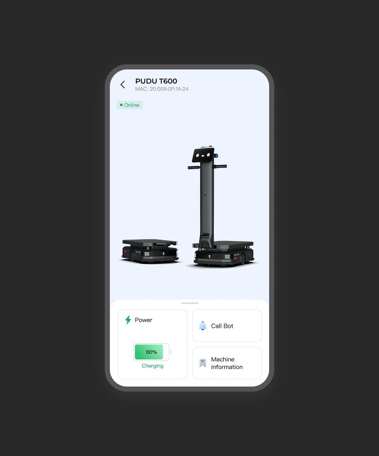Pudu Link uygulaması ile yönetim
