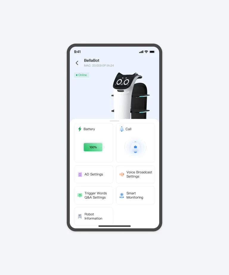PUDU Link App on smartphone