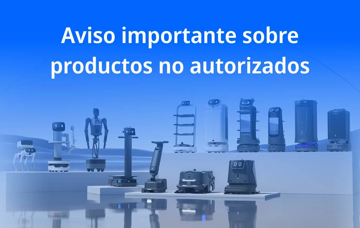 Mensaje de advertencia sobre no comprar ni utilizar productos no autorizados
